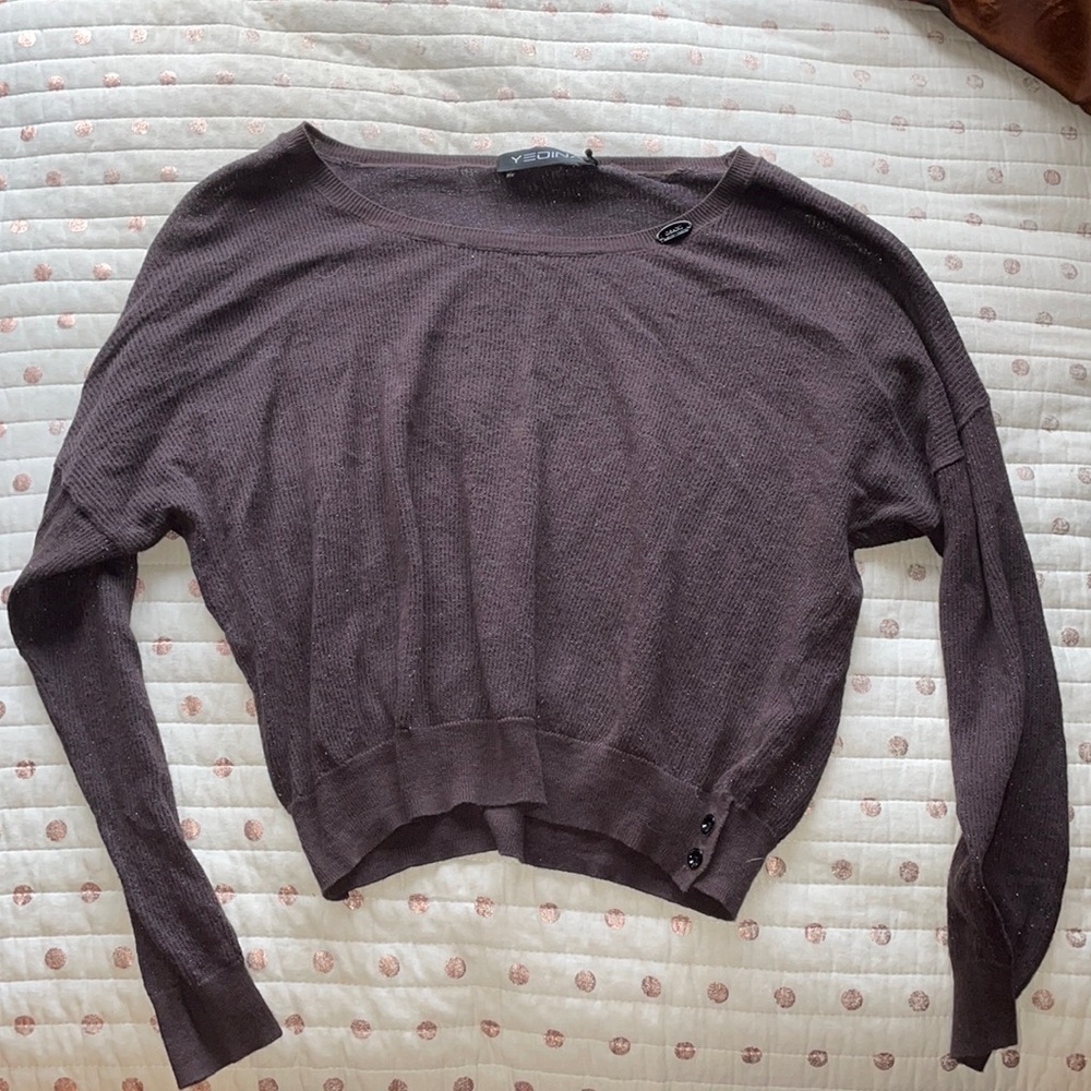Sparkly Cropped Sweater